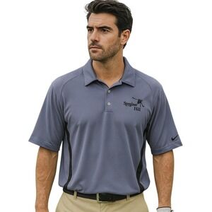 Nike Golf Polo Spyglass Hill Dri-FIT Recycled Fibers Athletic Fit Purple Men's M